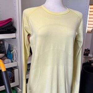 lululemon athletica Yellow Long Sleeve Bodysuit